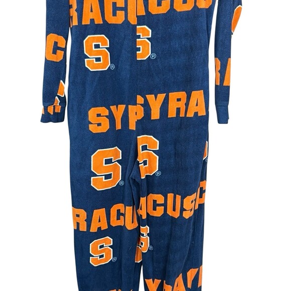 Concepts Sports Syracuse Orange Adult Footed Pajamas Small Blue‎ Orange - Picture 12 of 14